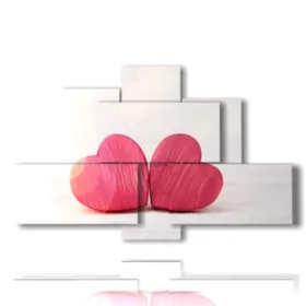 quadri astratti con cuori