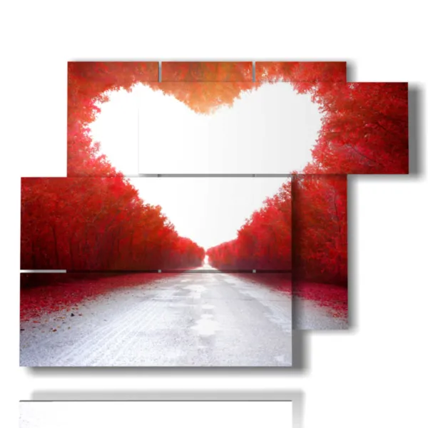 quadri a forma di cuore