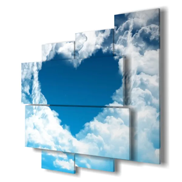 Tableaux avec un cœur romantique