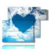 cuadros con corazon en las nubes - version: 6 pannelli 122x96cm
