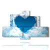 cuadros con corazon en las nubes - version: 6 pannelli 135x85cm