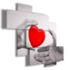 Cuadros con corazón en tránsito