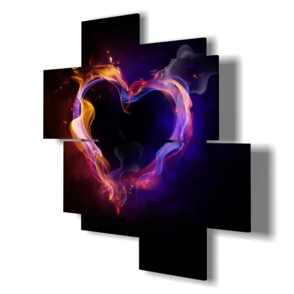 Cuadro en forma de corazón