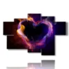 hot heart bilder - version: 6 pannelli 136x91cm