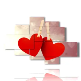 cuadros de corazones