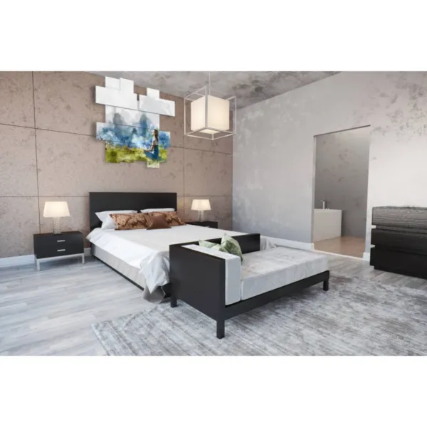 Interior design, nature-themed paintings