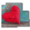 painting with a red heart