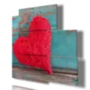 Paintings with red hearts