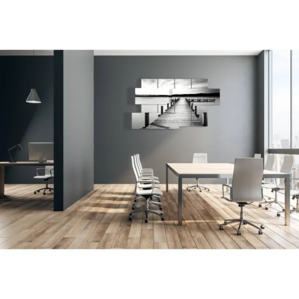 Modern modular paintings with frame