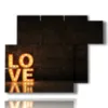 written paintings love - version: 6 pannelli 122x96cm