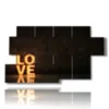 written paintings love - version: 7 pannelli 157x90cm