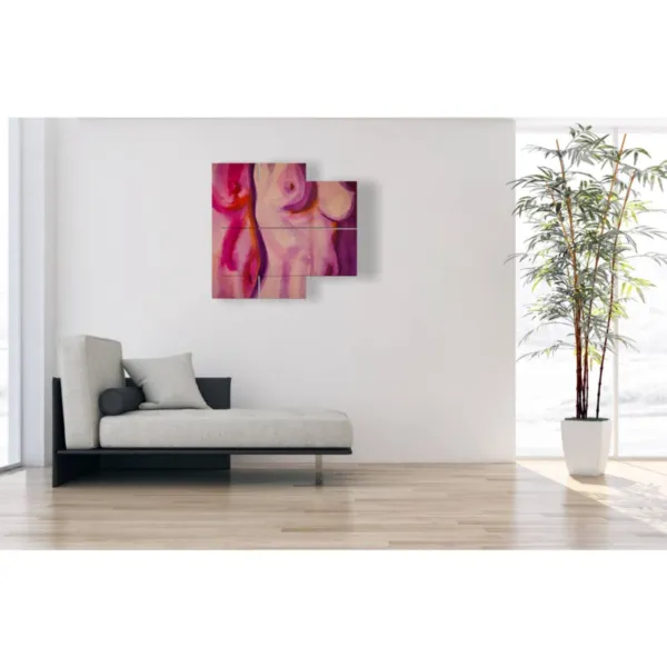 Modern paintings of stylized women