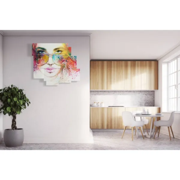 Moderne Frauengemälde in Farbe