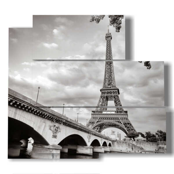 tableaux célèbres à Paris en noir et blanc