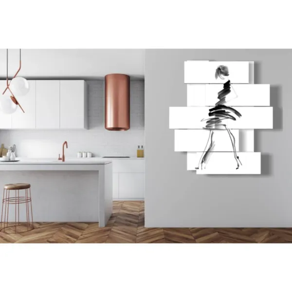 Stylized paintings of women