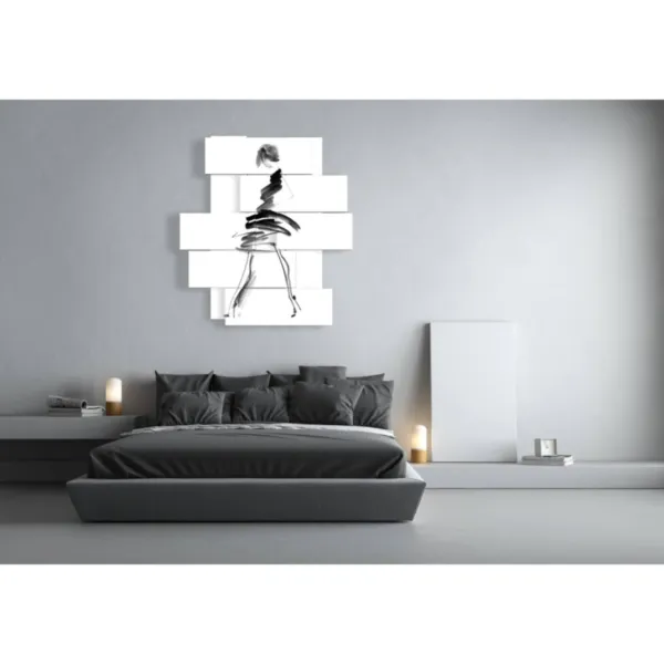 Stylized minimalist female figures or minimalist stylized women 