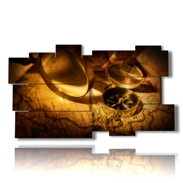 quadri cartina del mondo