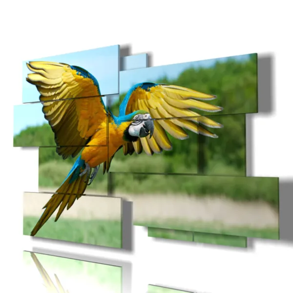 Prints with a parrot