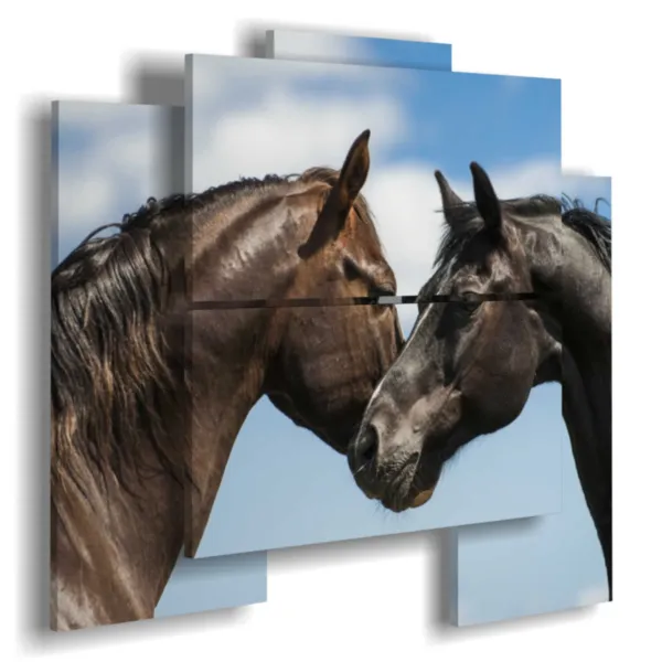 paintings of loving horses