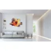 Decorations with abstract paintings