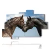 tableaux de chevaux amoureux - version: 10 pannelli 173x114cm