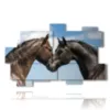 cuadros de caballos enamorados - version: 11 pannelli 182x115cm
