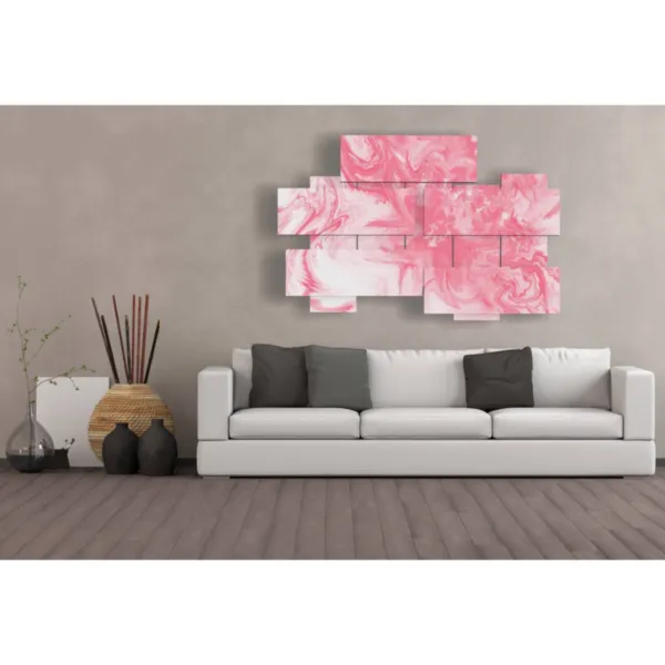 impresiones de arte abstracto rosa