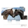 paintings of horses in love - version: 10 pannelli 190x110cm
