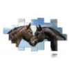 paintings of horses in love - version: 18 pannelli 286x153cm