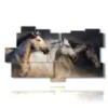 painting three horses towards infinity - version: 11 pannelli 198x112cm