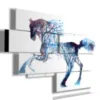 cuadros caballos en carrera