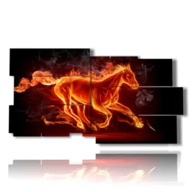 Cuadro futurista de caballo