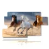cuadros con caballos corriendo - version: 7 pannelli 157x90cm