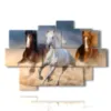 quadri con cavalli che corrono - version: 9 pannelli 164x114cm