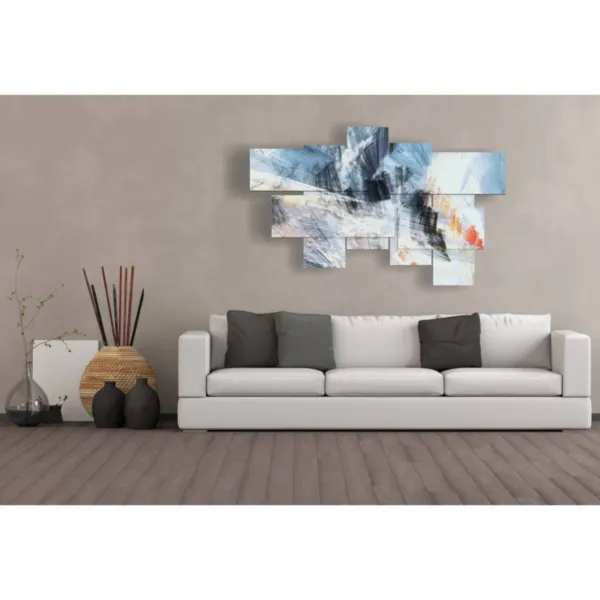 Moderne weiße und graue Drucke Kunstwerke