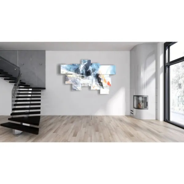 cuadros modernos en blanco y gris, cuadros abstractos