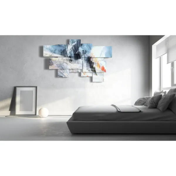 quadri moderni bianco e grigio decorazioni murali