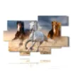 quadri con cavalli che corrono - version: 10 pannelli 186x115cm