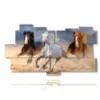 cuadros con caballos corriendo - version: 11 pannelli 198x112cm