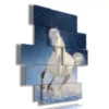 quadro con cavallo bianco stellare
