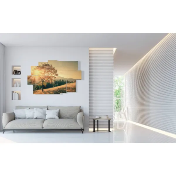 quadro arredo alberi autunno