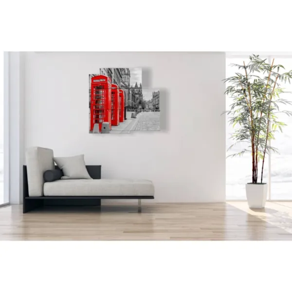 Paintings with a London phone booth