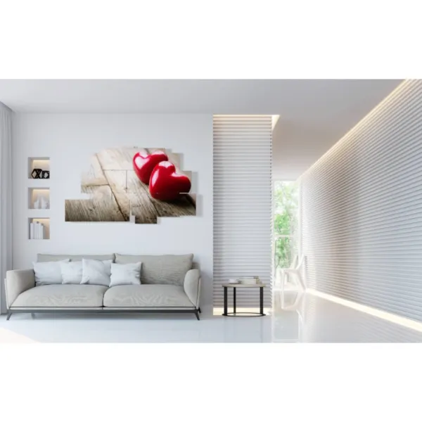 cuadros modernos de corazones