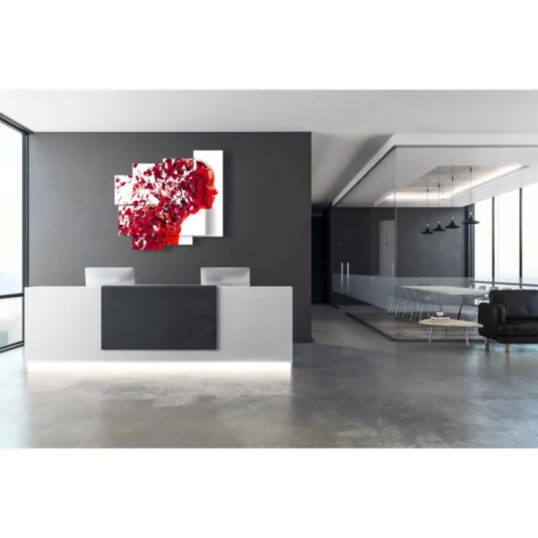 tableaux floraux avec des figures féminines