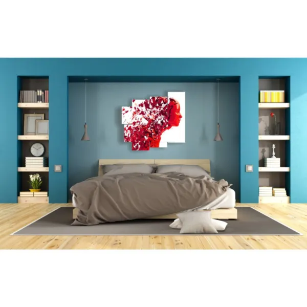 Blumendrucke mit weiblichen Figuren