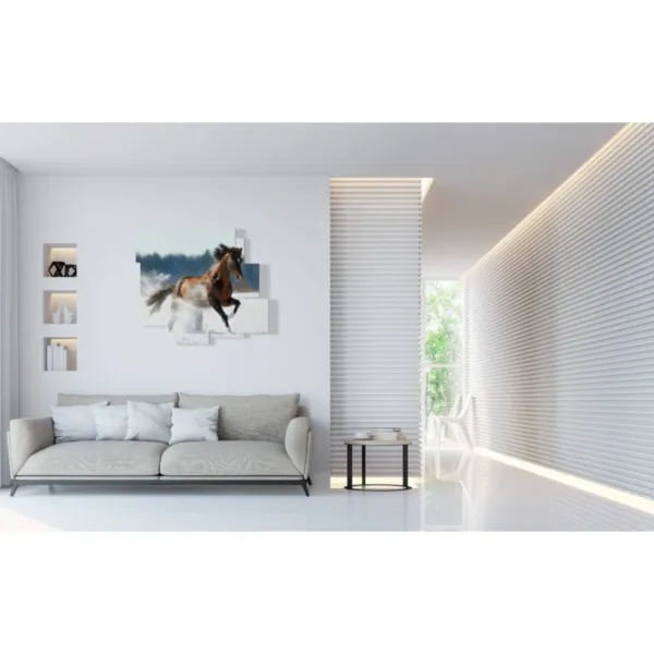 Decorative painting of racehorses