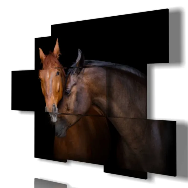 Impression avec des chevaux