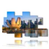 singapore city photo in a painting - version: 8 pannelli 171x100cm