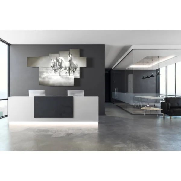 horse prints on the beach