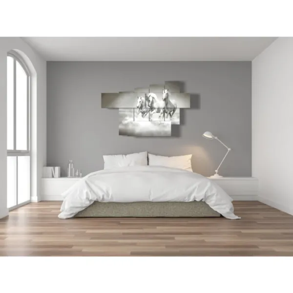 Affiche de chevaux sur la plage